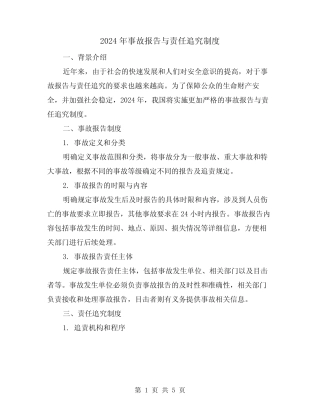 2024年事故报告与责任追究制度(2) 