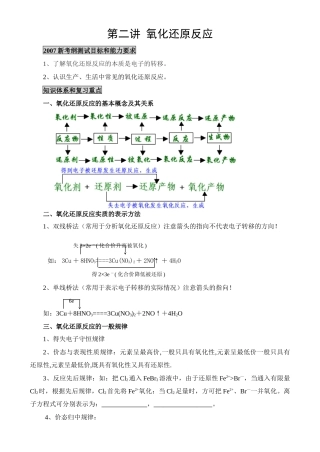 第二讲 氧化还原反应