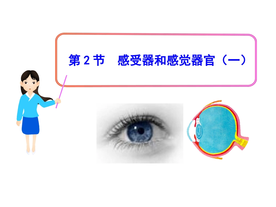 第12章第2节感受器和感觉器官(一)(北师大版七年级下)_第1页