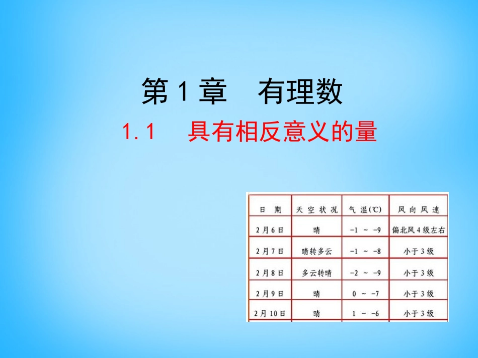 1.1具有相反意义的量-(2)_第1页