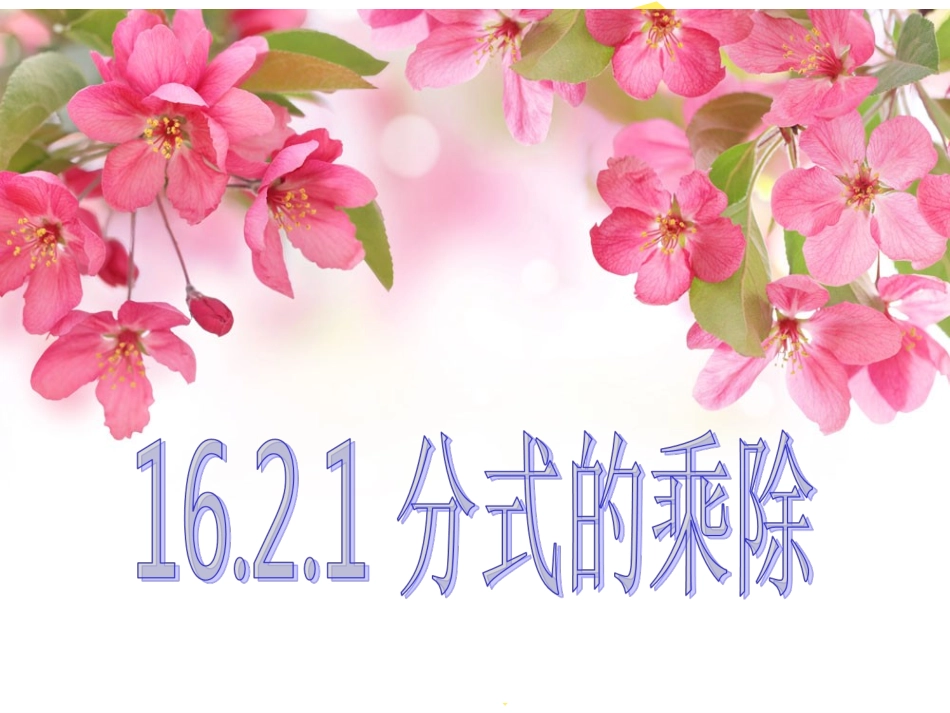 分式的乘除法-(3)_第1页