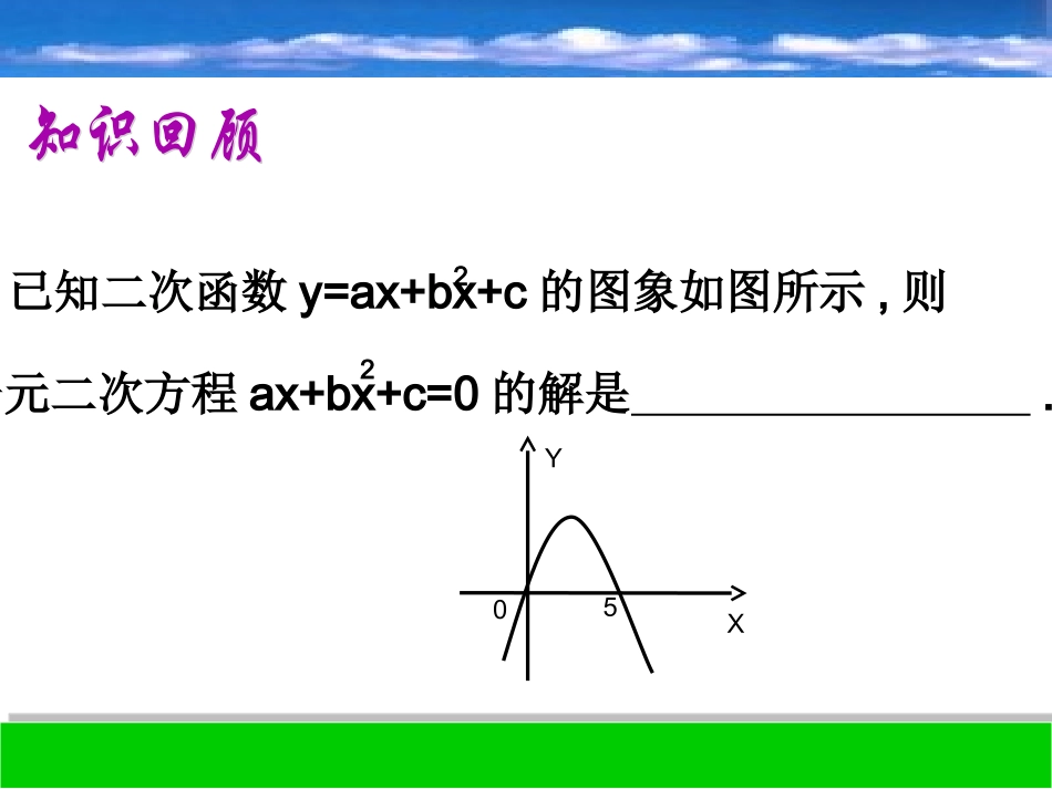 用函数观点看一元二次方程(复习课)2_第2页