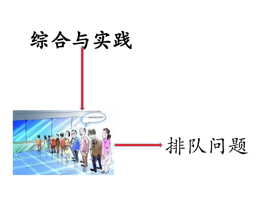 7.4综合与实践排队问题_第1页