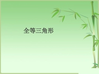 《全等三角形》课件1