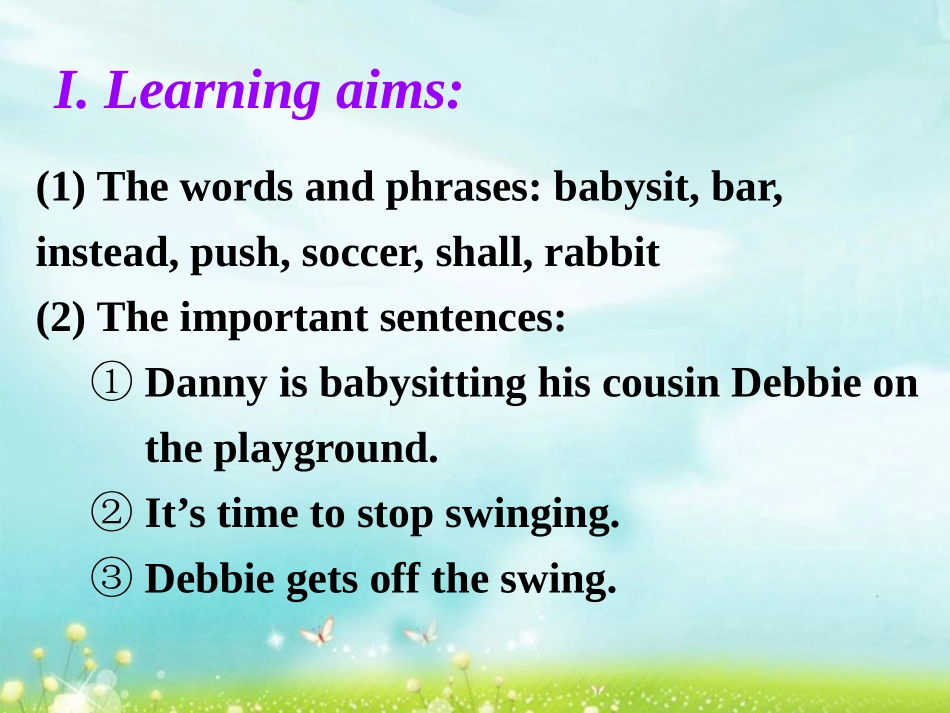 Lesson5BabysittingonaSpringDay_第2页