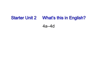 七年级英语starterUnit2