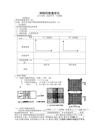 种群数量的变化