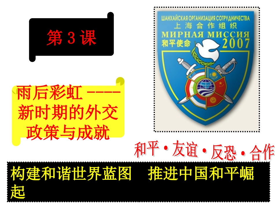 三新时期的外交政策与成就_第3页