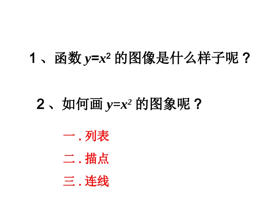 列表法画二次函数的图像_第1页