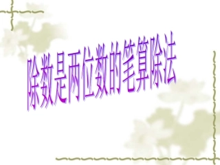 除数是两位数的除法例4