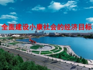 人教版政治高一必修一经济生活第4单元第10课第1框《全面建设小康社会的经济目标》(15张)