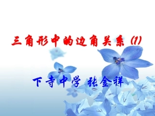 三角形边角关系-(2)