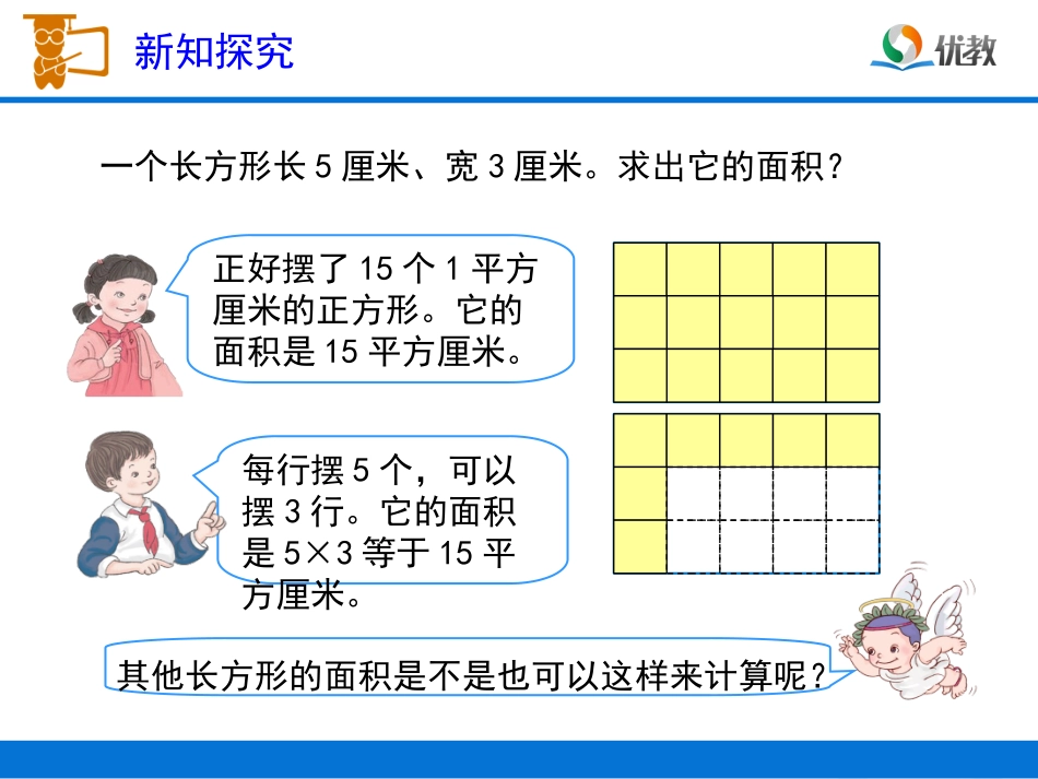 人教2011版小学数学三年级《长方形、正方形面积的计算》教学课件-(3)_第3页