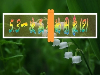 6.3一次函数的图像