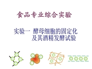 4.3《酵母细胞的固定化》课件---古振宣