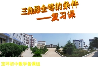 三角形全等的判定复习