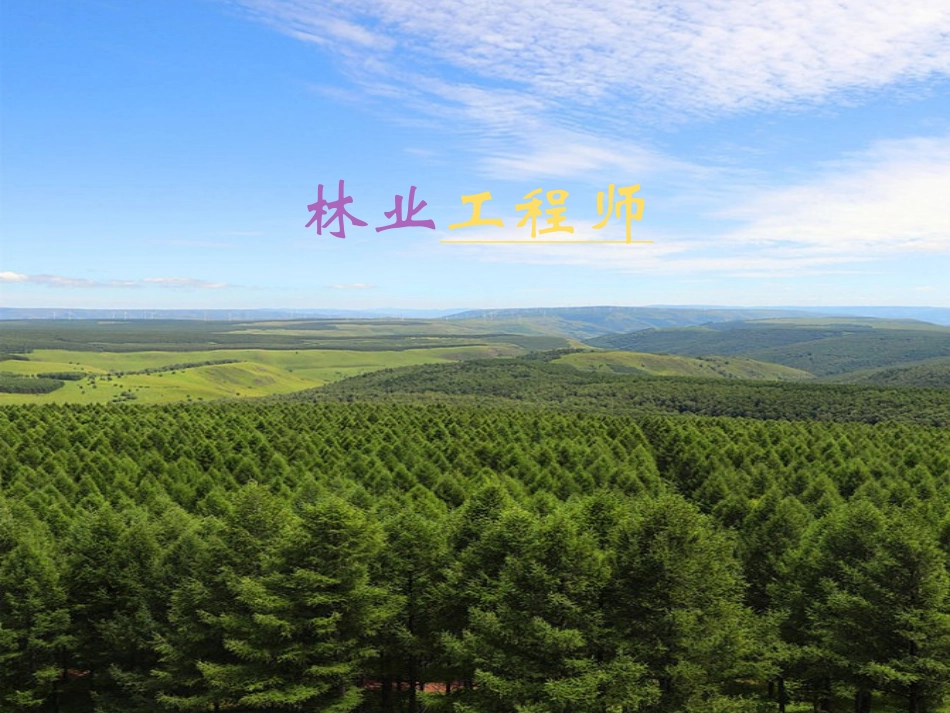 与生物学有关的职业-林业工程师_第2页