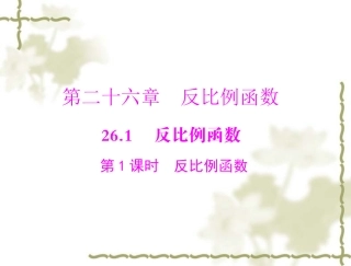 26.1.1反比例函数.PPT