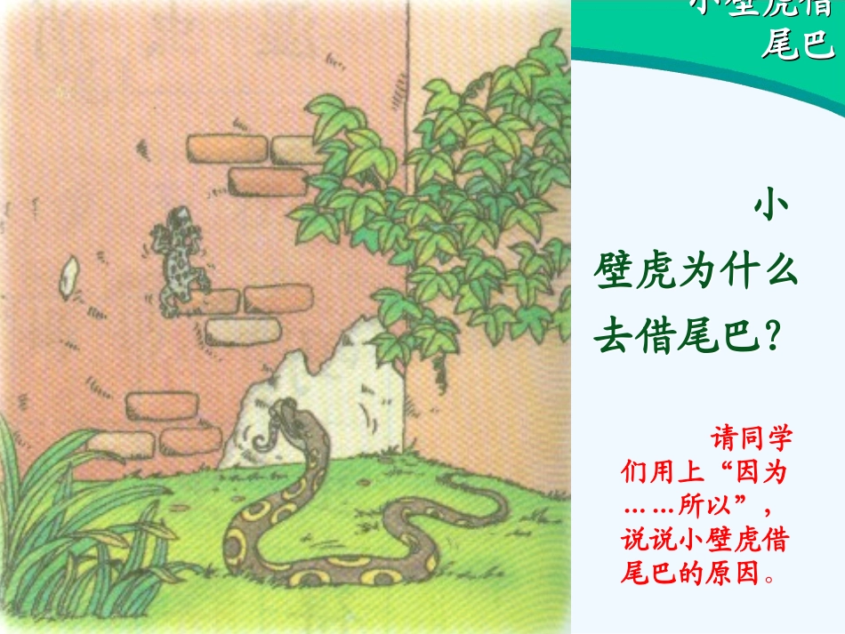 (部编)人教语文2011课标版一年级下册《小壁虎借尾巴》教二课时_第3页