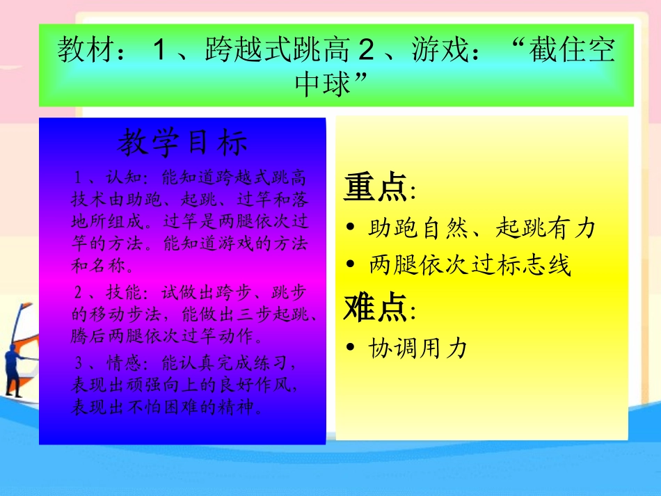 小学体育跨越式跳高_第2页