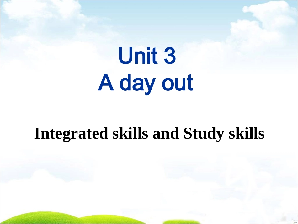 8AUnit3Integrated-skillsandStudy-skills(共25张PPT)_第1页