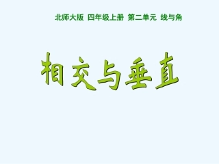 小学数学北师大2011课标版四年级相交与垂直-(6)