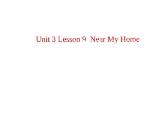 Lesson9NearMyHome