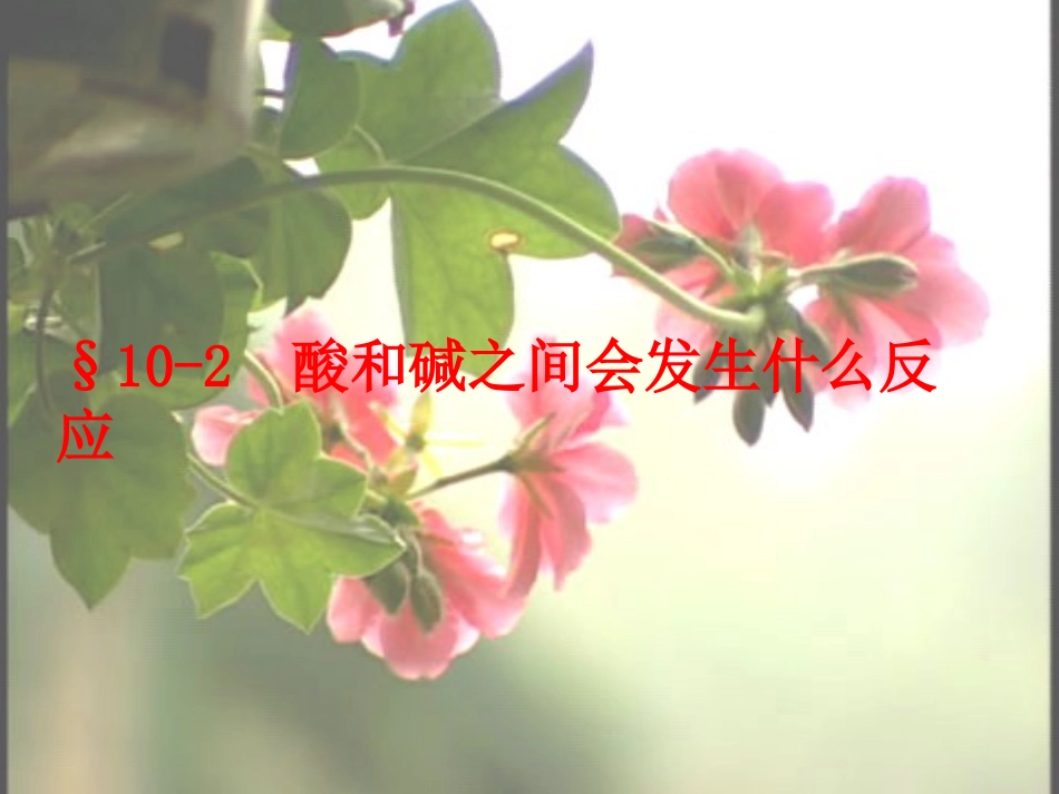 课题2-酸和碱之间会发生什么反应2_第1页