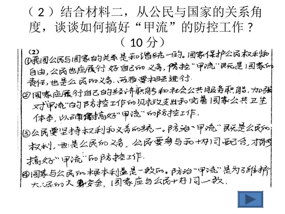 高三政治树立建模思想-有效应对主观题甲流---从公民与国家的关系角度课件人教版_第3页