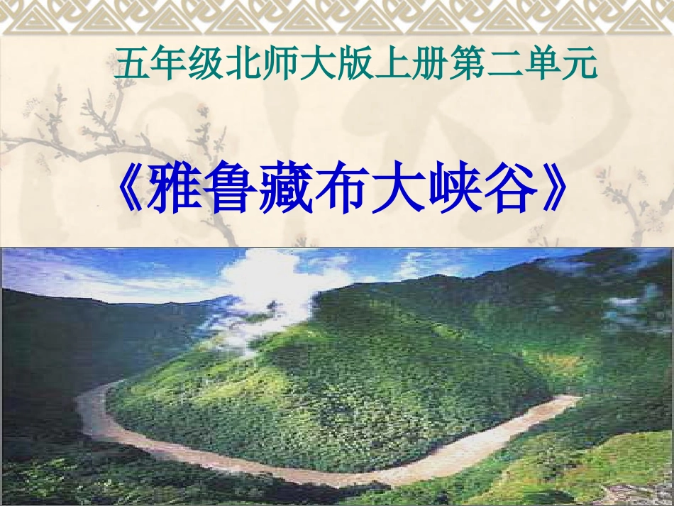 雅鲁藏布大峡谷-(2)_第1页