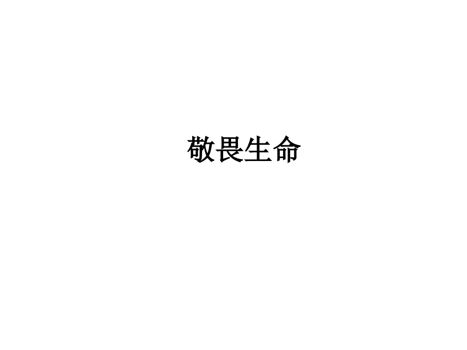 敬畏生命-(4)_第1页