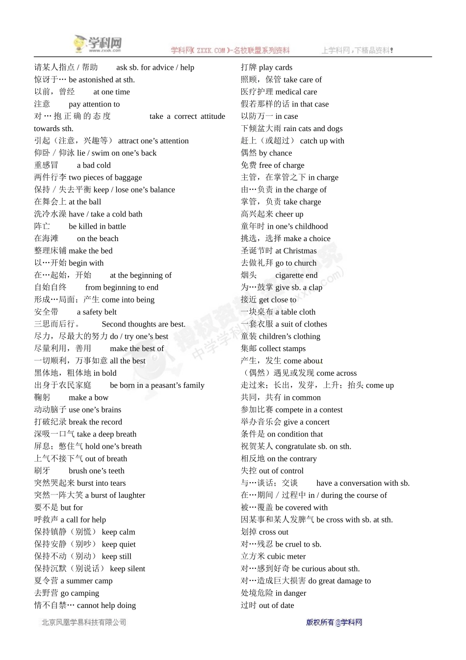 高考英语写作中使用频率较高的词语_第3页