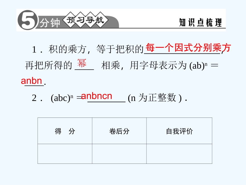 同步习题精讲2014年积的乘方_第3页
