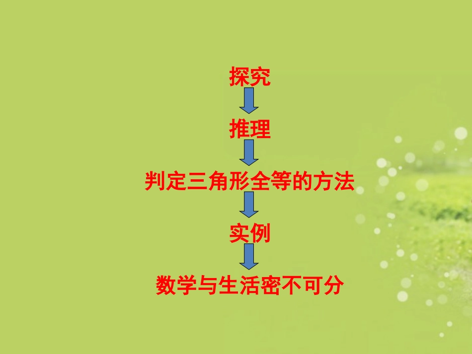 广西南丹县高级中学八年级数学-三角形全等判定课件_第2页