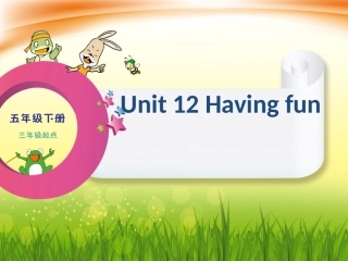 Unit12Havingfun