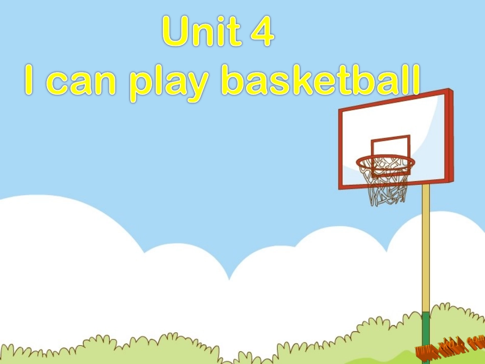 译林版四年级上册Unit4-I-can-play-basketball-storytime_第1页