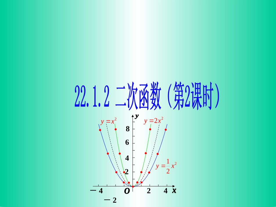 22.1.2二次函数y=ax2_第1页