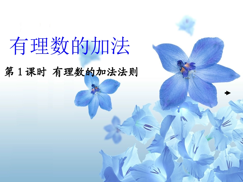 第1课时有理数的加法法则_第1页