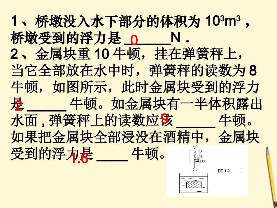 冲刺2012年中考物理中招考点-压强和浮力课件-粤教沪版_第3页
