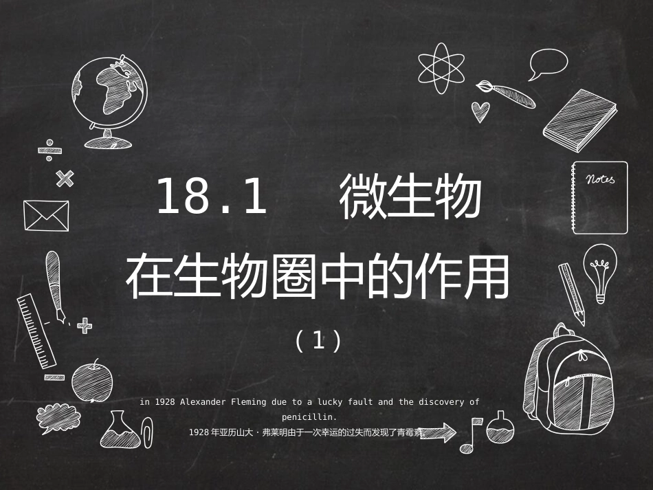 第1节微生物在生物圈中的作用_第1页