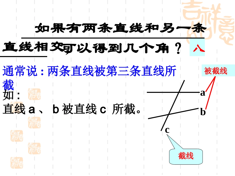 1.1-同位角、内错角、同旁内角我的_第2页