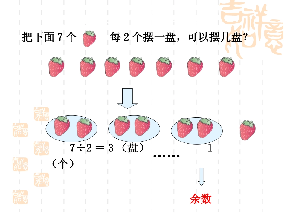 小学数学人教2011课标版二年级有余数的除法-第一课时_第3页