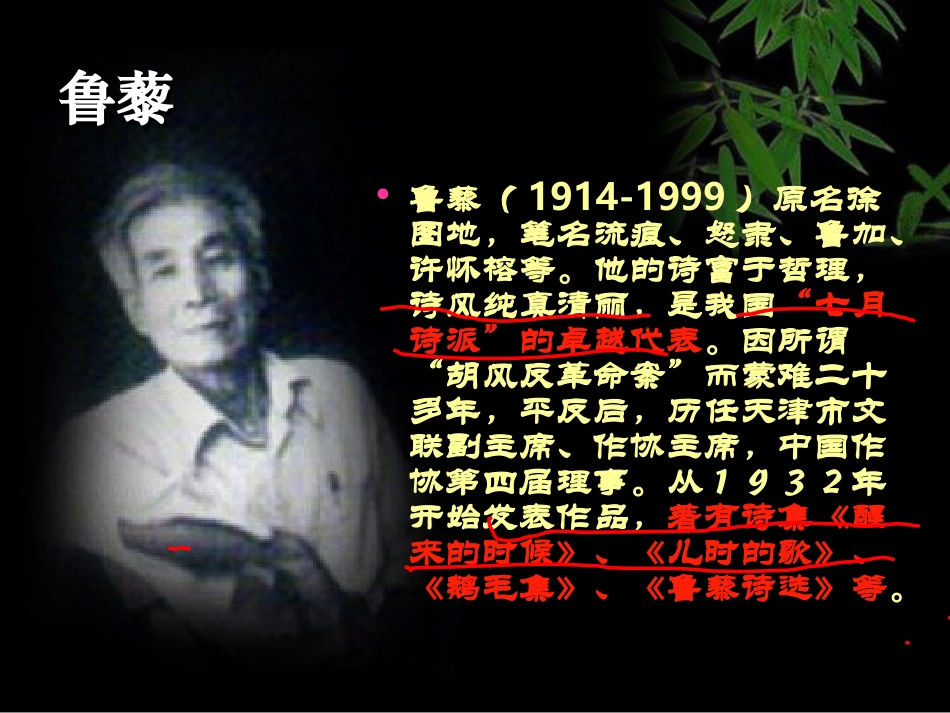 诗人谈诗课件_第3页