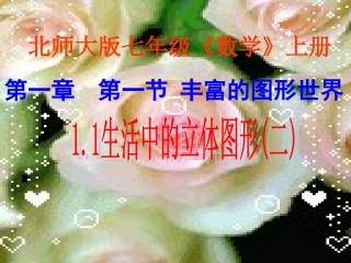 生活中的立体图形(第二课时)