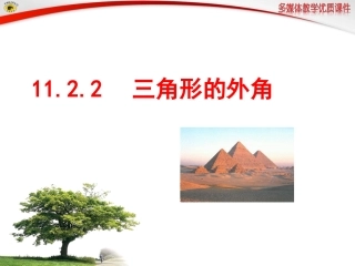 120211.2.2三角形的外角