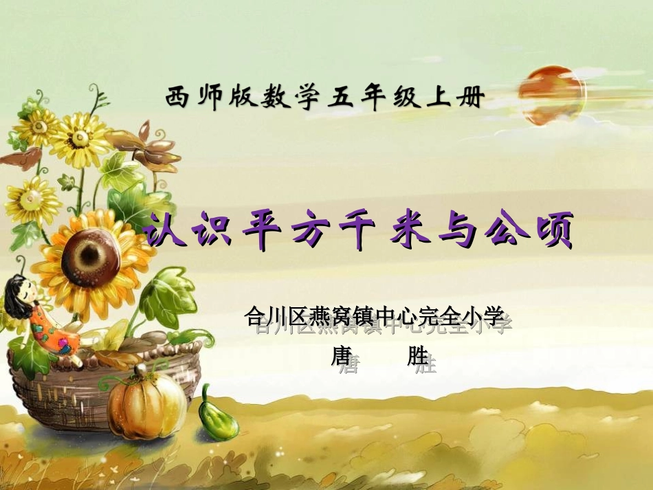 认识平方千米与公顷_第1页