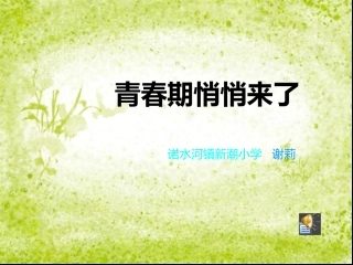 第二节青春期