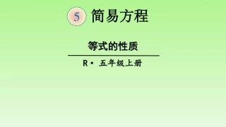 等式的性质-(2)