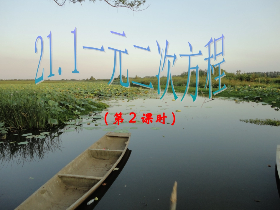 二元一次方程.1-一元二次方程(2)_第1页