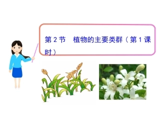 第2节植物的主要类群